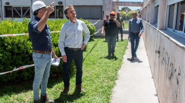 El Intendente Wesner recorrió las obras que se están realizando en el Jardín Maternal Piruetas