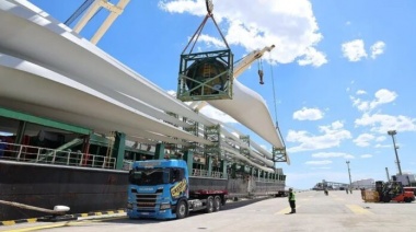 Parque Eólico en Olavarría: llegaron al país componentes de los aerogeneradores