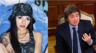Cazzu cruzó a Javier Milei por ponerle apodos a Lali Espósito y María Becerra