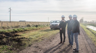 Maximiliano Wesner recorrió las obras de mejoramiento del Camino L’amalí a Santa Luisa