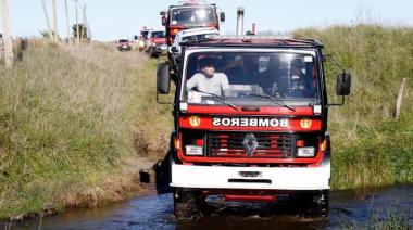 Bomberos de Olavarría se capacitaron en conducción 4x4