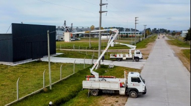 Inició la obra de recambio y colocación de nueva iluminación de la Zona de Actividades Logísticas Olavarría