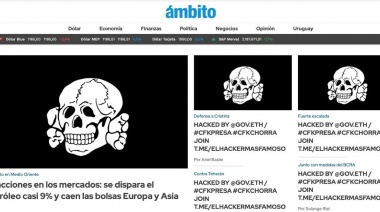Hackearon la web de Ámbito Financiero: "#CFKPresa"