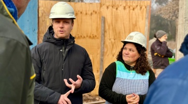 El intendente Wesner visitó la obra de ampliación del Jardín de Infantes Nº 923