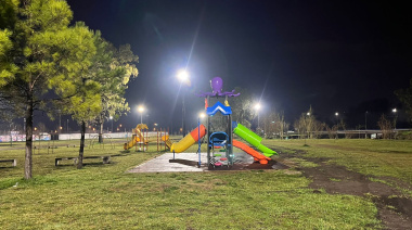 El Parque “Raúl Alfonsín” ya cuenta con nueva luminaria LED