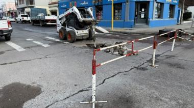 Interrupción en la circulación en el cruce de Rivadavia y avenida Del Valle