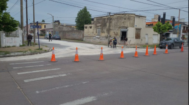 Cortan el tránsito sobre Del Valle y 25 de mayo por un derrame