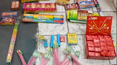 Personal de Protección ciudadana decomisó piroctecnia sonora