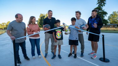 Se inauguró oficialmente el playón deportivo de Hinojo
