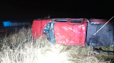 Un olavarriense fue hospitalizado tras protagonizar un vuelco en Ruta 226