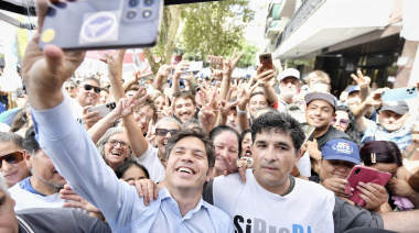 Kicillof participó de la marcha en rechazo a la reforma laboral