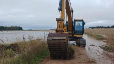 El Municipio despliega diversos trabajos para reestablecer la transitabilidad en el acceso a Recalde