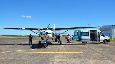 Un vuelo sanitario trasladó a un paciente pediátrico desde el Hospital Municipal hacia Mar del Plata
