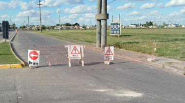 Corte en la circulación sobre avenida Pellegrini