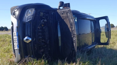 Un olavarriense herido en vuelco sobre la ruta 226