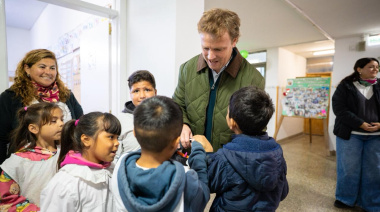 Maximiliano Wesner visitó la Escuela Nº 57 “Dámaso Arce”