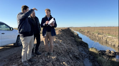 El Intendente Wesner recorrió obras rurales que se desarrollan en distintos puntos del Partido