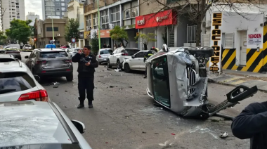 Choque múltiple involucró a una persona infartada y ocho autos