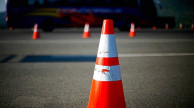 Corte en la circulación vehicular en la calle Rivadavia