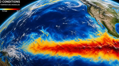 La Administración Nacional Oceánica y Atmosférica de EE.UU. confirmó el inicio de El Niño