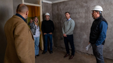 Maximiliano Wesner recorrió las obras de ampliación y reformas en la Escuela Primaria Nº 60