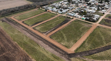 Sierras Bayas: avanzan las obras de infraestructura del Programa de Lotes con Servicios