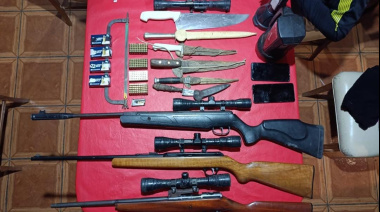 Esclarecieron un abigeato en Santa Luisa: allanaron una vivienda y secuestraron armas