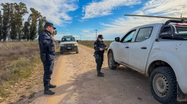 Protección Ciudadana participó de un operativo preventivo de saturación en la zona rural del Partido
