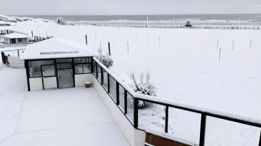 La nieve tiñó de blanco a Mar del Plata y otras localidades del sudeste bonaerense