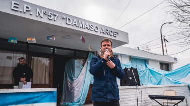 El intendente Maximiliano Wesner participó de la apertura del nuevo edificio de la Escuela Nº 57