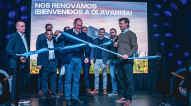 El intendente Maximiliano Wesner en el relanzamiento del punto de servicio oficial de Scania en Olavarría