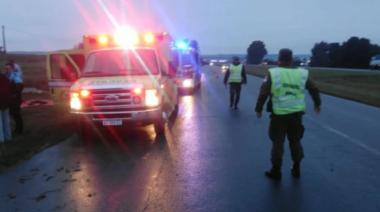 Dos heridos en un violento choque seguido de vuelco sobre ruta 226