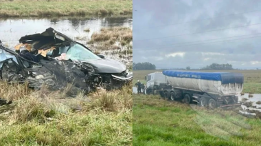 Un olavarriense involucrado en un fuerte choque en la Ruta 3