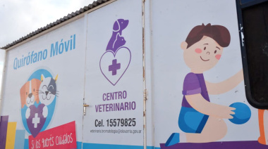 El Quirófano Veterinario Móvil retoma su recorrido por el Partido de Olavarría