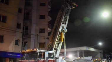 Durante la madrugada hubo un incendio en un edificio céntrico