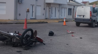 Siniestro dejó a una motociclista con graves lesiones