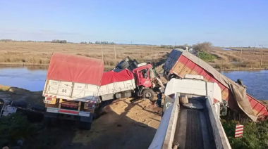 Trágico choque en cadena en la Ruta 51:  cuatro camiones involucrados, un muerto y tres heridos graves