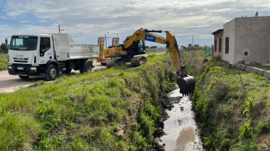 El Municipio ejecuta una importante obra hidráulica sobre la prolongación norte de avenida La Rioja