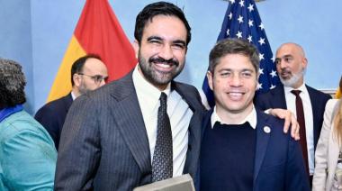 Kicillof se mostró con el alcalde de Nueva York y negó un "milagro económico" en la Argentina