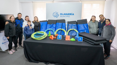 Entregaron material deportivo a gimnasios e instituciones locales