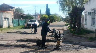 Se realizaron trabajos de mantenimiento y mejoramiento en la localidad de Loma Negra