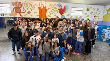 Estudiantes del Colegio San Antonio presentaron al intendente su proyecto ambiental “Ecosachet”