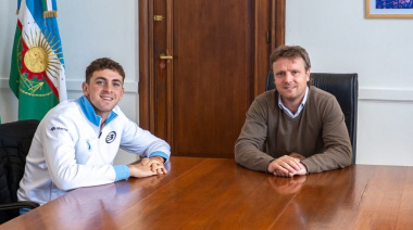El intendente Wesner recibió a Teo Gamondi