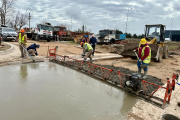 Avanza la obra de pavimentación en el barrio Carlos Pellegrini