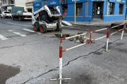 Interrupción en la circulación en el cruce de Rivadavia y avenida Del Valle
