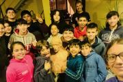 Callejeada Hinojo realizó un proyecto conjunto con los Bomberos Voluntarios de la localidad