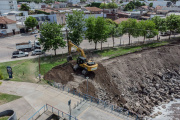 Se inició una nueva etapa del plan de obras de contención y protección de la barranca del arroyo Tapalqué