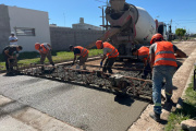 El Municipio avanza con las obras de hormigonado en avenida La Rioja y Pickelado