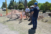 El intendente Maximiliano Wesner recorrió el inicio de obra de construcción de red de gas en Villa Aurora Sur