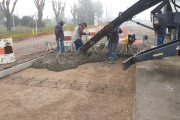 El Municipio llevó a cabo trabajos de hormigonado sobre avenida Pellegrini norte